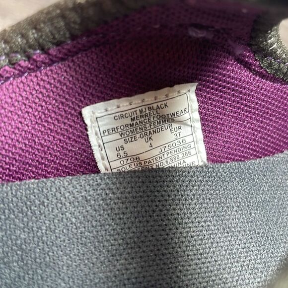 Merrell Circuit MJ Black Taupe Women’s Sz 6.5 Slip On Hiking Mary Jane Shoes - Picture 6 of 11